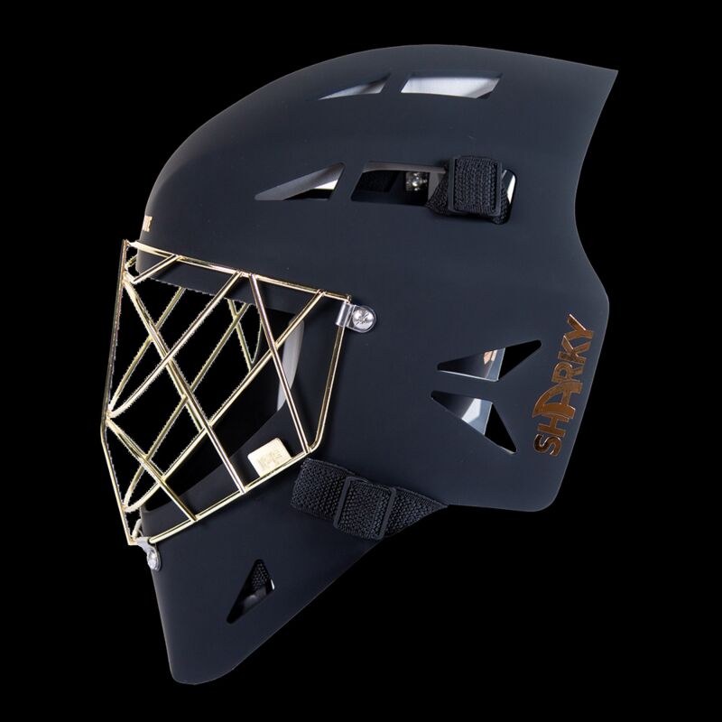 Blindsave Goalie Mask SHARK X black/gold Blindsave Goalie Mask SHARK X black/gold
