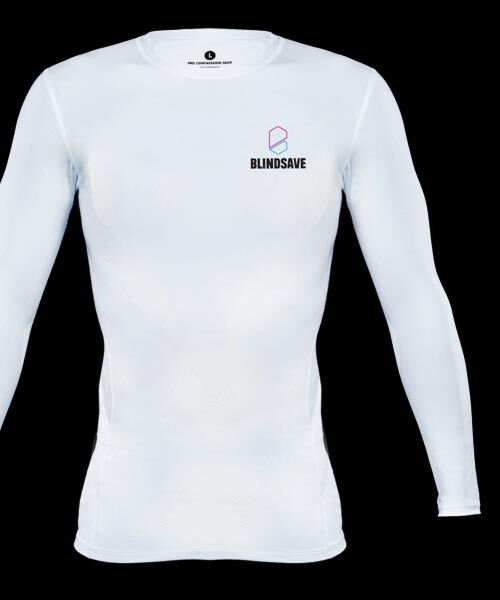 Blindsave Longsleeve Compression Shirt white